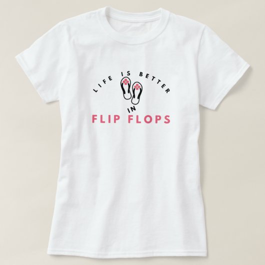 より良いビーチサンダルTシャツ Tシャツ (デザイン正面)