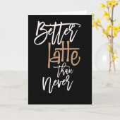 より良いラテネバーテッド誕生日ブラック カード (黄色い花)
