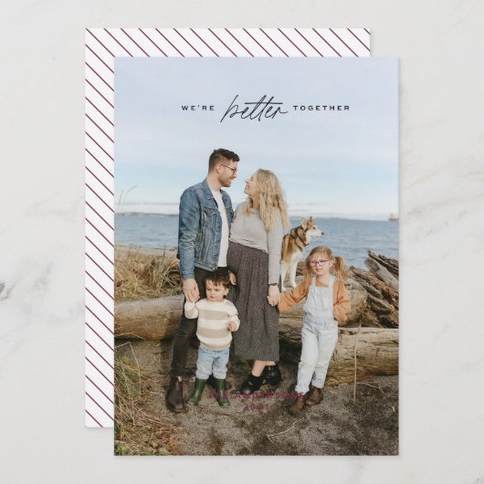 より良い一緒にクリスマスカード 招待状 (正面/裏面)