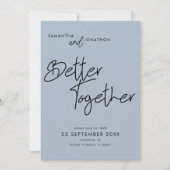 より良い一緒にスクリプトDusty Blue日付を保存 セーブザデート (正面)