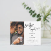 より良い一緒にフォトスクリプト日付を保存 案内ポストカード (スタンド正面)