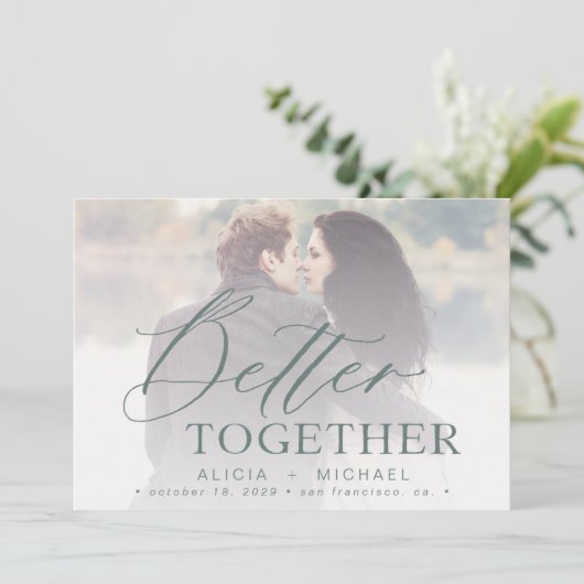 より良い一緒に結婚スクリプトの写真の日付を保存 セーブザデート (スタンド正面)