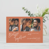 より良い一緒に2写真テラコッタ日付を保存 セーブザデート (スタンド正面)