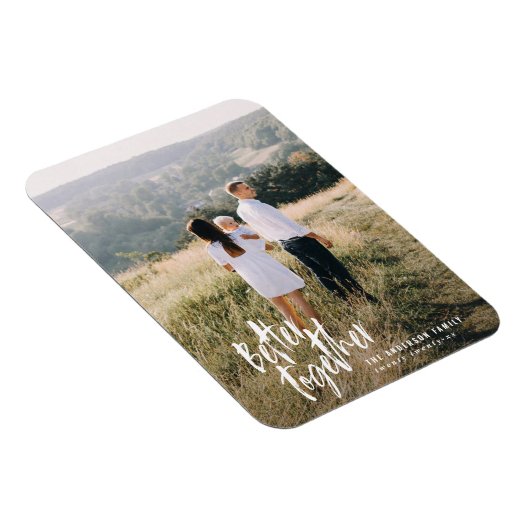 より良い一緒モダンにスクリプミニマルト写真 マグネット (右側)