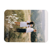 より良い一緒モダンにスクリプミニマルト写真 マグネット (横)