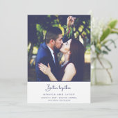 より良い一緒モダンに写真結婚式の日付を保存 セーブザデート (スタンド正面)