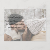 より良い一緒モダンに!書道夫婦の写真 案内ポストカード (裏面)