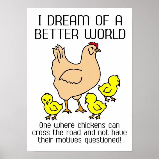 より良い世界のポスターを夢見おもしろいる ポスター (正面)