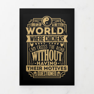 より良い世界を夢見る仏 三つ折りクリスマスカード