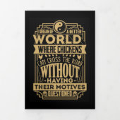 より良い世界を夢見る仏 三つ折りクリスマスカード (カバー)