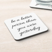 より良い人である懸命プラスチックのコースター コースター (左側)