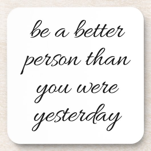 より良い人である懸命プラスチックのコースター コースター (正面)