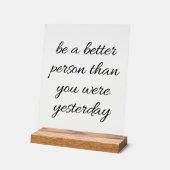 より良い人のアクリルサインである アクリルサイン (傾斜)