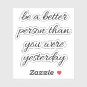 より良い人のビニールカスタムカットのシールである シール (シート)