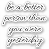 より良い人のビニールカスタムカットのシールである シール (正面)