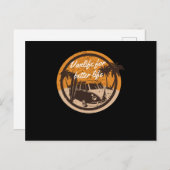 より良い人生のためのヴァンライフ ポストカード (正面/裏面)