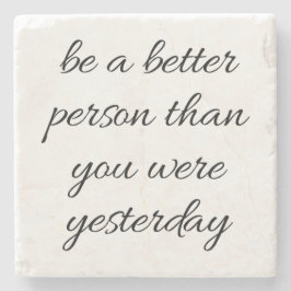 より良い人間の大理石のコースターである ストーンコースター