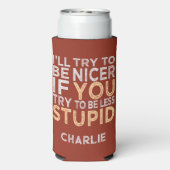 より良い名前をカスタムすると色を試す スリム缶クーラー (Seltzer裏面)