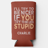 より良い名前をカスタムすると色を試す スリム缶クーラー (正面)