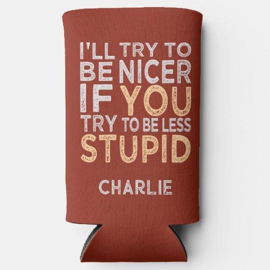 より良い名前をカスタムすると色を試す スリム缶クーラー (正面)