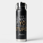 より良い名前をカスタムする ウォーターボトル (正面)