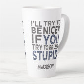 より良い名前をカスタムする カフェラテマグ (右アングル)