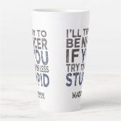 より良い名前をカスタムする カフェラテマグ (正面)