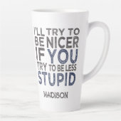 より良い名前をカスタムする カフェラテマグ (右)