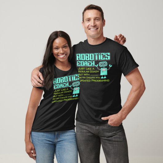 より良い回路とプログラムを備えたロボット工学コーチ Tシャツ (ユニセックス)