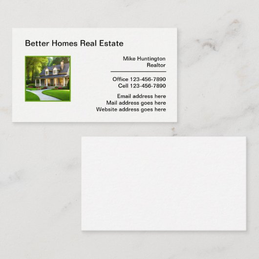 より良い家実在園 名刺 (正面/裏面)