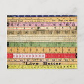 より良い支配者のルールを生きるカラフルスクラップブック作りディグ ポストカード (正面)