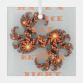 より良い日とより良い夜を過ごす ガラスオーナメント (正面)