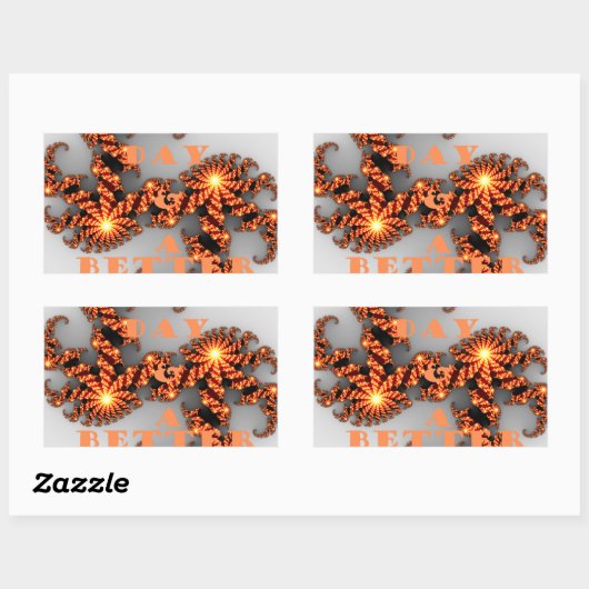 より良い日とより良い夜を過ごす 長方形シール (シート)