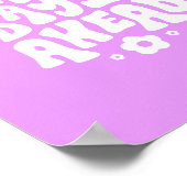 より良い日アヘッドかわいいレトロ感動的引用文 ポスター (角)