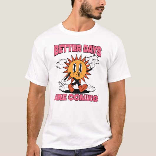 より良い日来は夏の雰囲気である Tシャツ (正面)