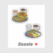 より良い朝食の月 シール (シート)