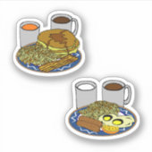 より良い朝食の月 シール (正面)