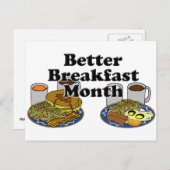 より良い朝食の月 ポストカード (正面/裏面)