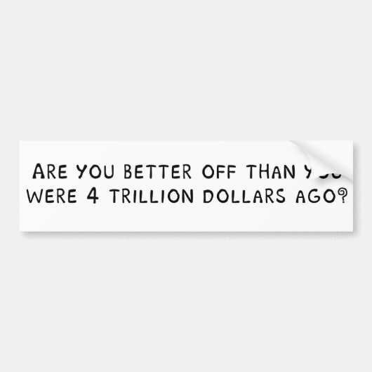 より良い状態になりますか。 バンパーステッカー (正面)