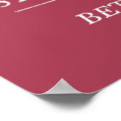 より良い生活へのブックショートカット引用文マゼンタ ポスター (角)