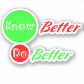 より良い知り、より良いステッカーを行う シール (正面)