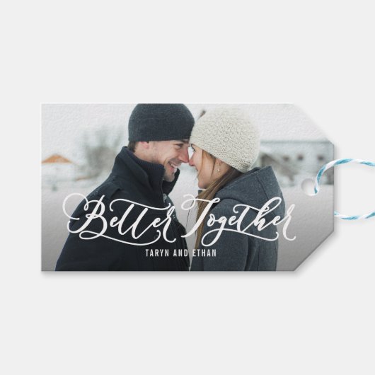 より良い組み合わせ編集可能な色日付タグを保存 ギフトタグ (正面(横))