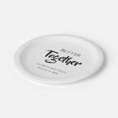 より良い組み合パーソナライズされたわせ結婚の紙プレート ペーパープレート (アングル)