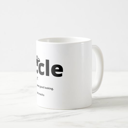 より良い見た目で規則的な方法のようにHUNCLE コーヒーマグカップ (正面右)