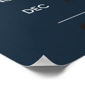 より良い1日のための月の満ち欠けプランナー ポスター (角)