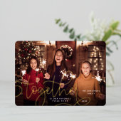 より良い |横向き写真 箔シーズンカード (立ち正面)