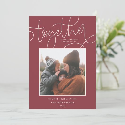 より良く一緒に |ホリデーフォトカード シーズンカード (スタンド正面)