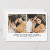 より良く一緒に | Bohoフォト数々の婚約 案内状 (裏面)