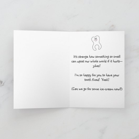 より良感じい悔やみや弔慰の虫歯を傷つけるカード カード (内部)