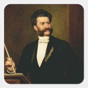 より若いのヨハンStrauss 1888年 スクエアシール